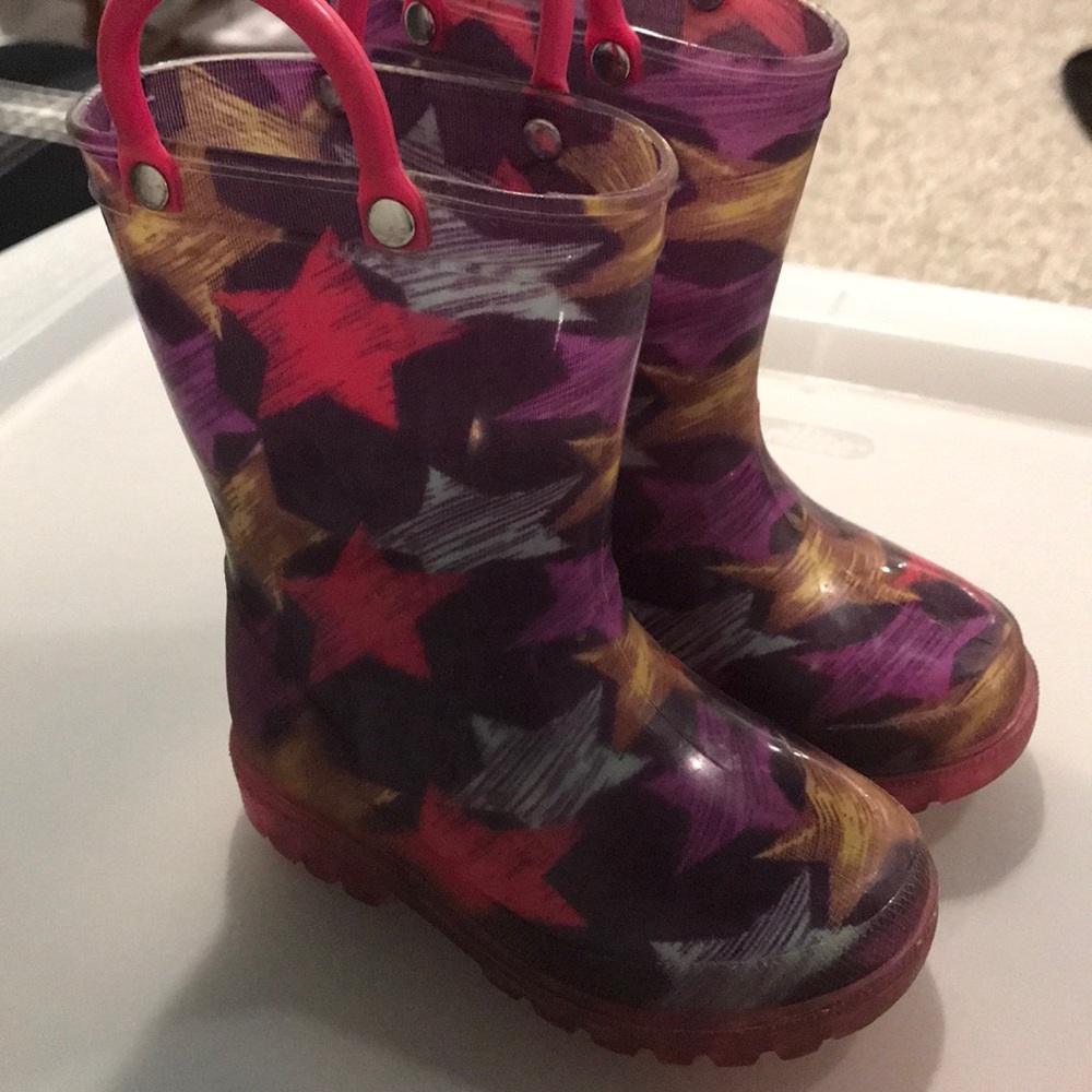 Light up toddler rain boots